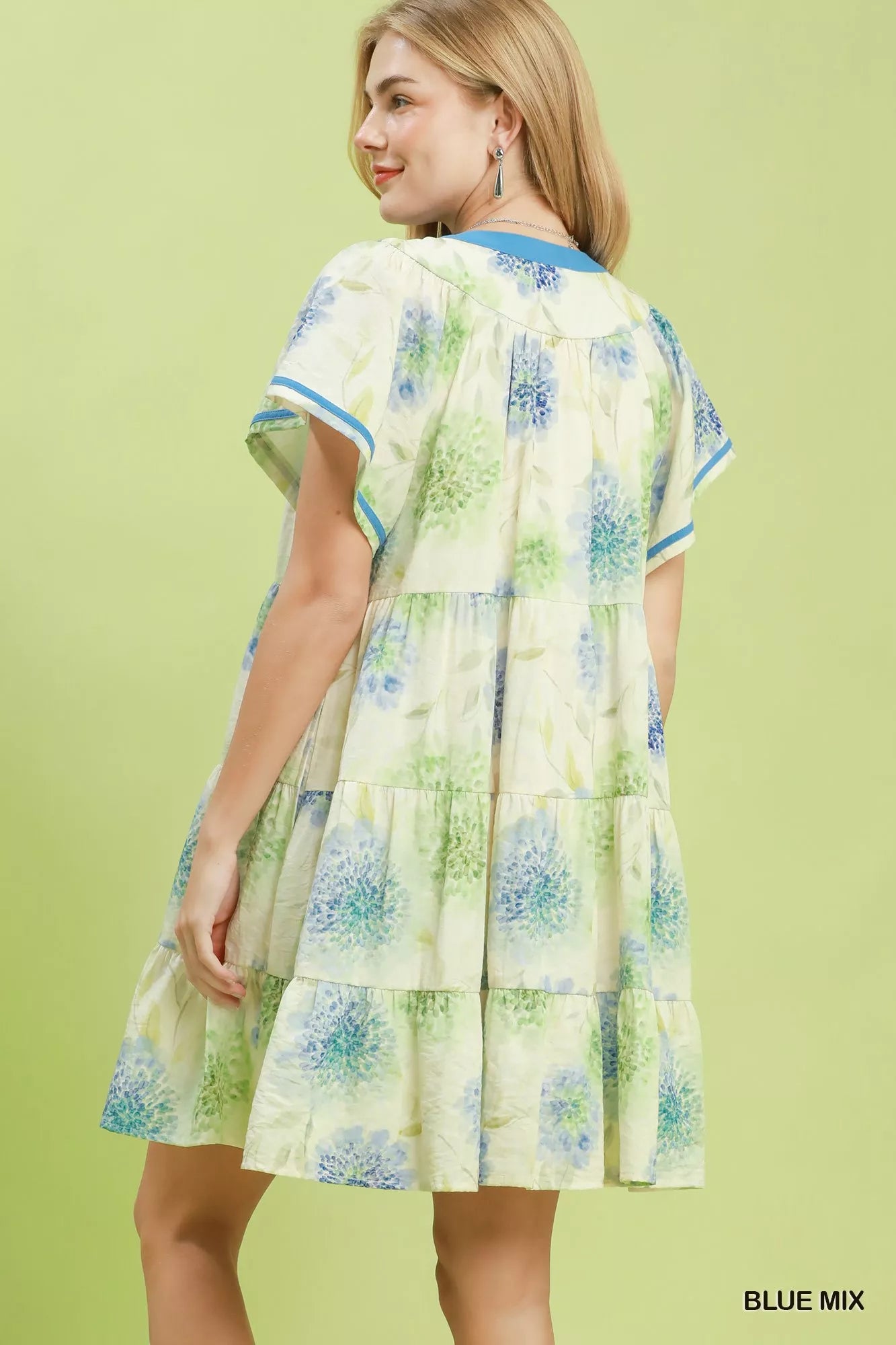Hazel Blues® | Sunday Bloom Dress | Floral Tiered Dress