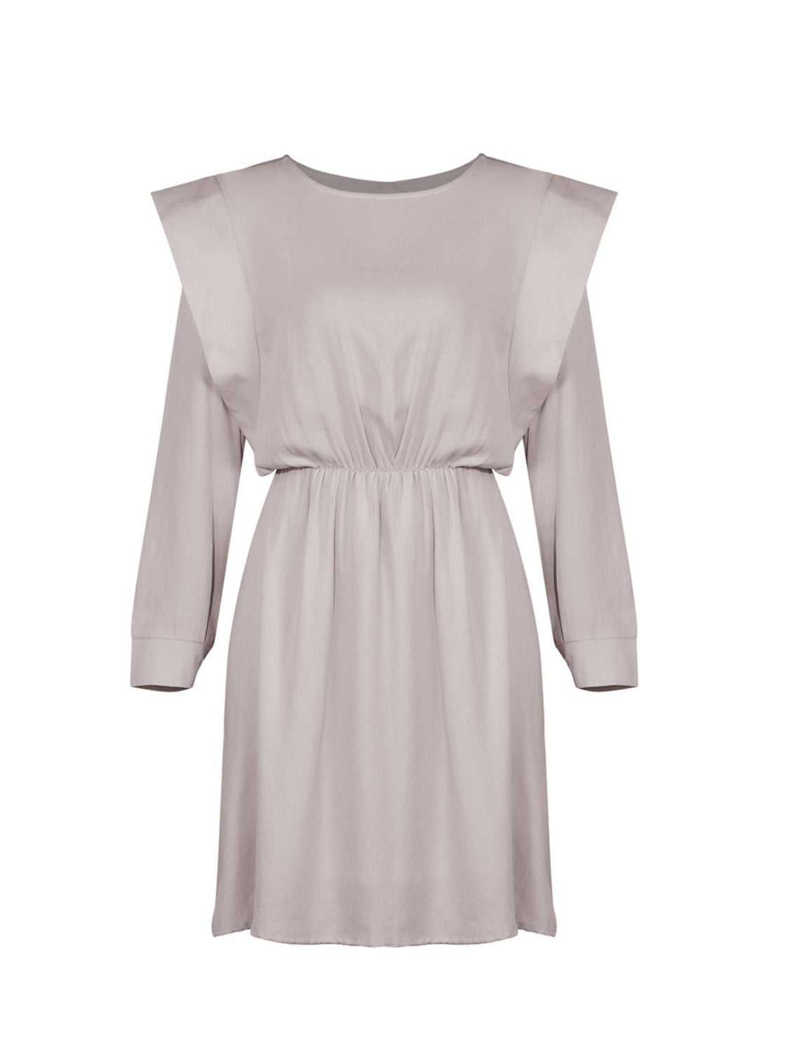 Hazel Blues® | Round Neck Long Sleeve Mini Dress