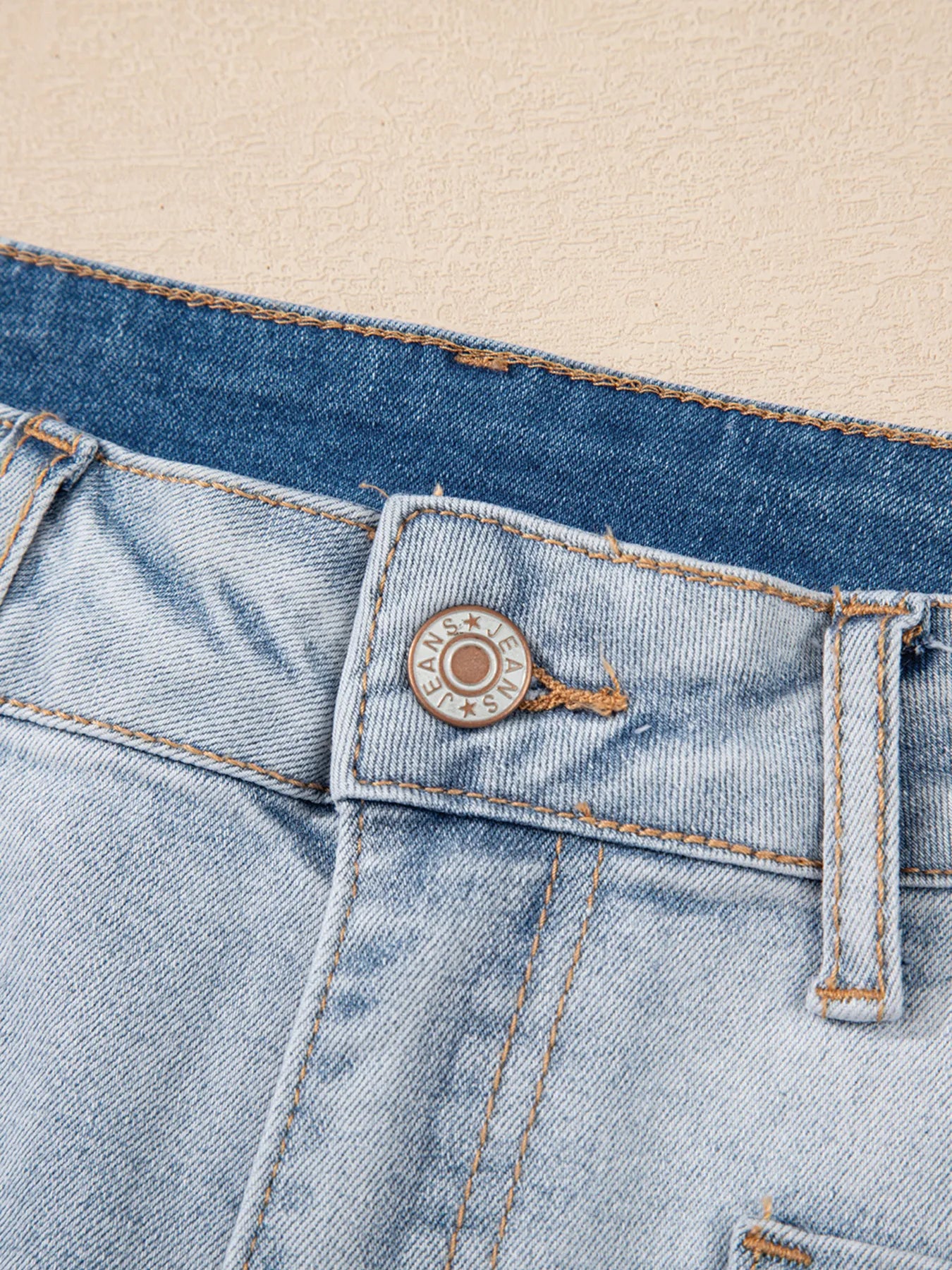 Hazel Blues® | Wash High Rise Denim Shorts