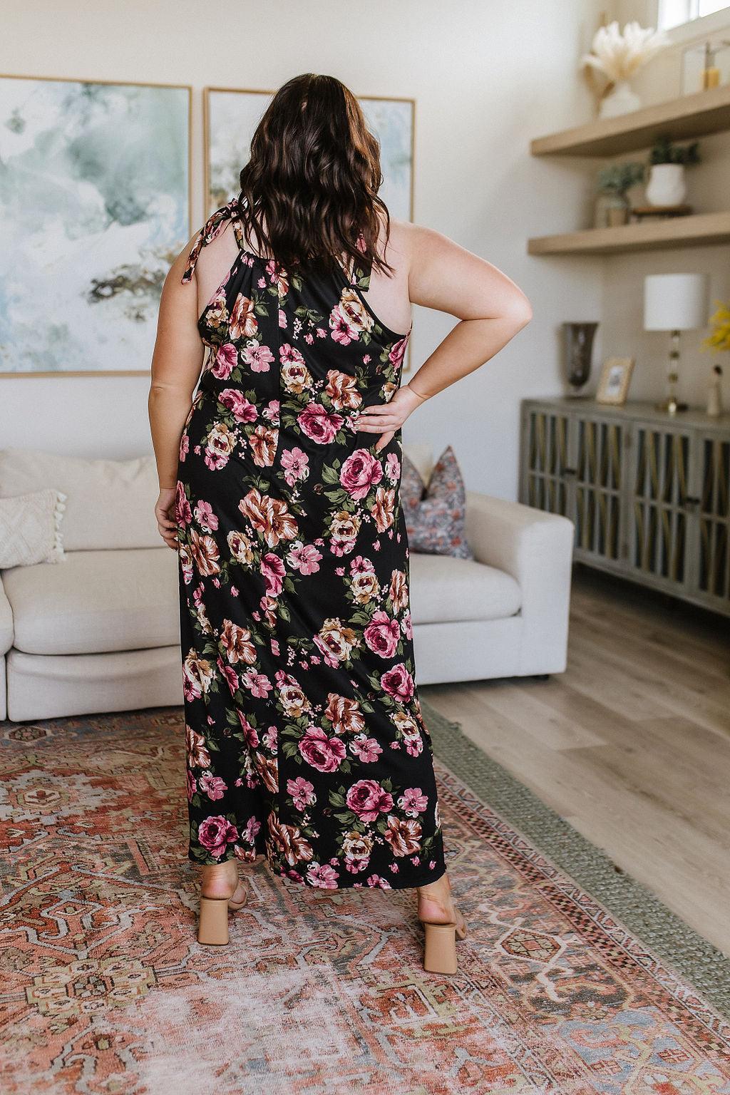 Hazel Blues® | Fortuitous in Floral Maxi Dress