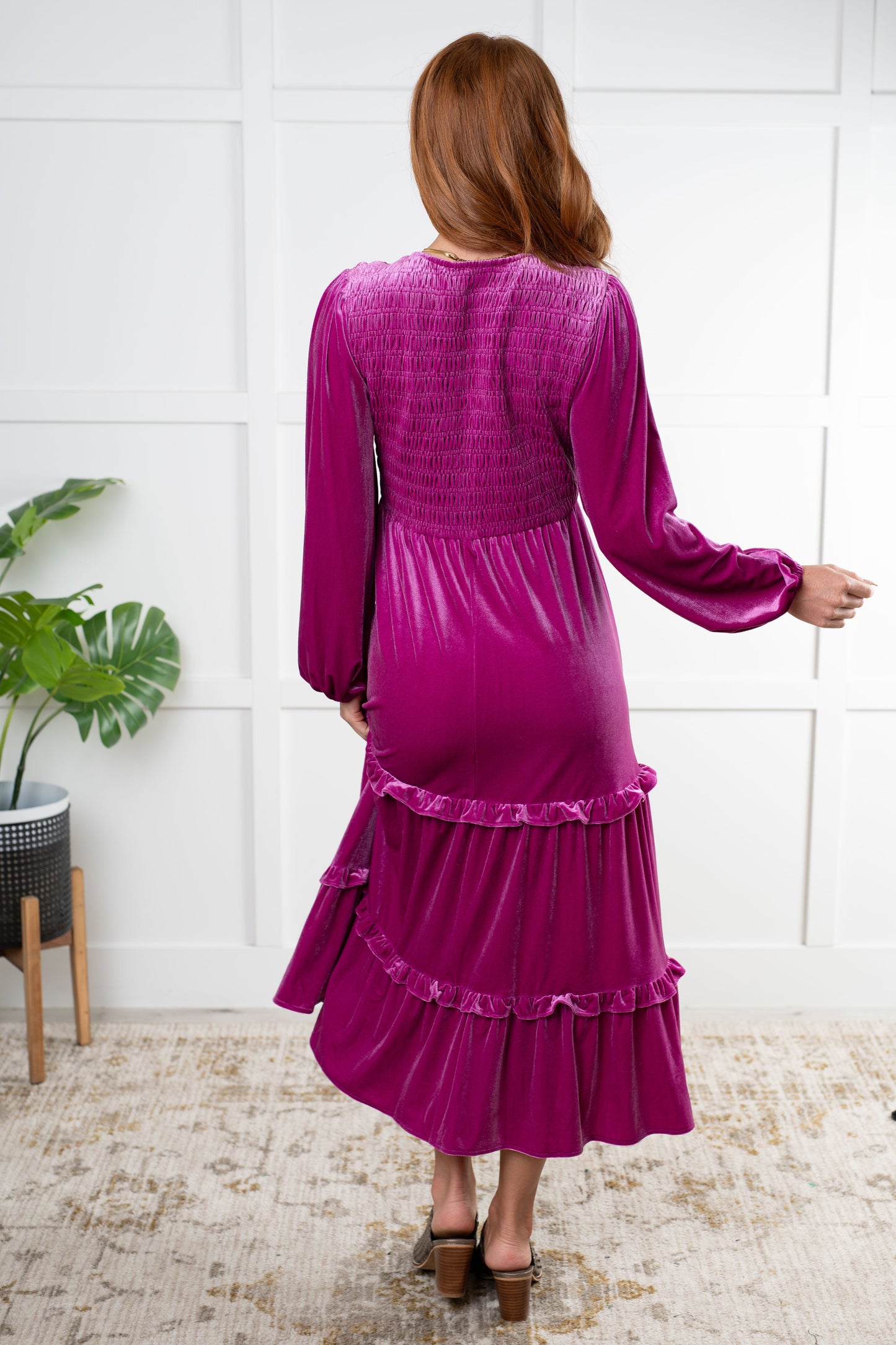 Hazel Blues® | Velvet Flamenco Maxi Dress