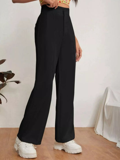 Hazel Blues® |  High Waist Straight Leg Dress Pants