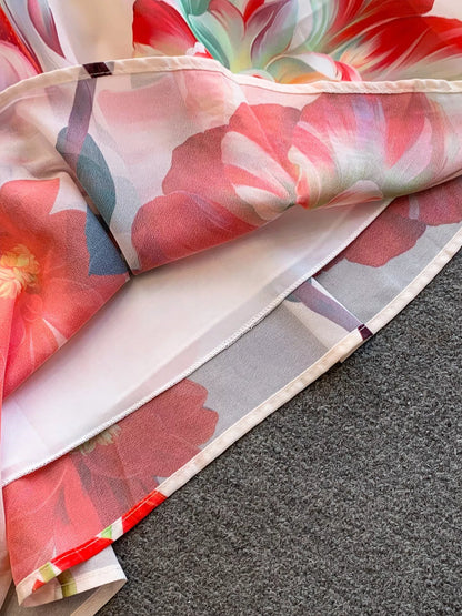 Hazel Blues® |  Floral Off-Shoulder A-Line Dress