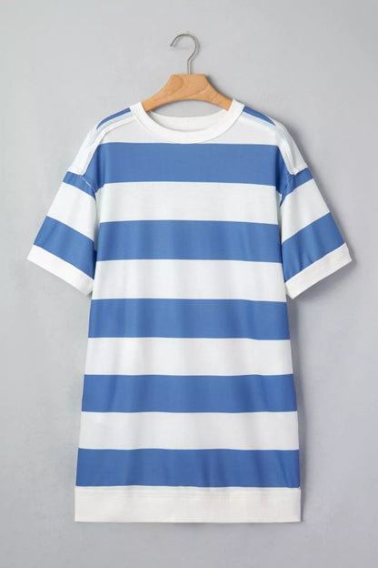 Hazel Blues® |  Casual Striped T-Shirt Dress