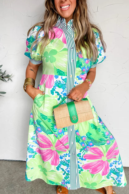 Hazel Blues® |  Garden Getaway Button Down Dress
