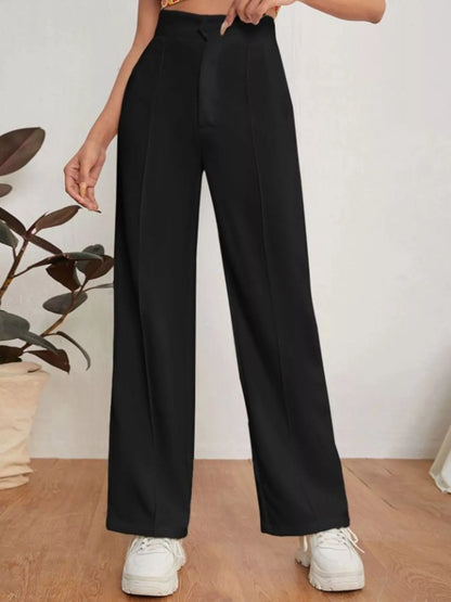 Hazel Blues® |  High Waist Straight Leg Dress Pants