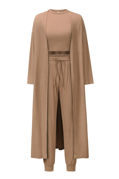 Hazel Blues® |  Tank, Pants, and Cardigan Set with Pockets