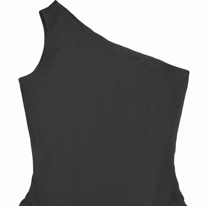 Hazel Blues® |  Ruched One-Shoulder Maxi Dress