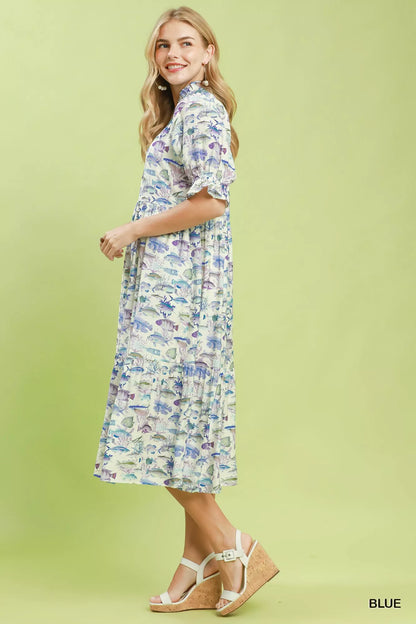 Hazel Blues® |  Easy Does It Dress | Tiered Dress