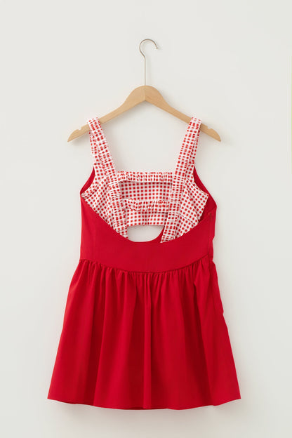 Hazel Blues® |  Sunshine Gingham Mini Dress