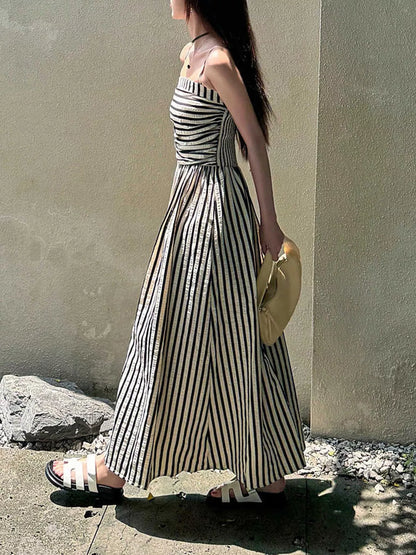 Hazel Blues® |  Striped Sleeveless Maxi Dress