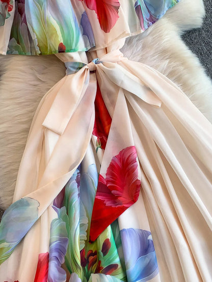 Hazel Blues® |  Floral Off-Shoulder A-Line Dress