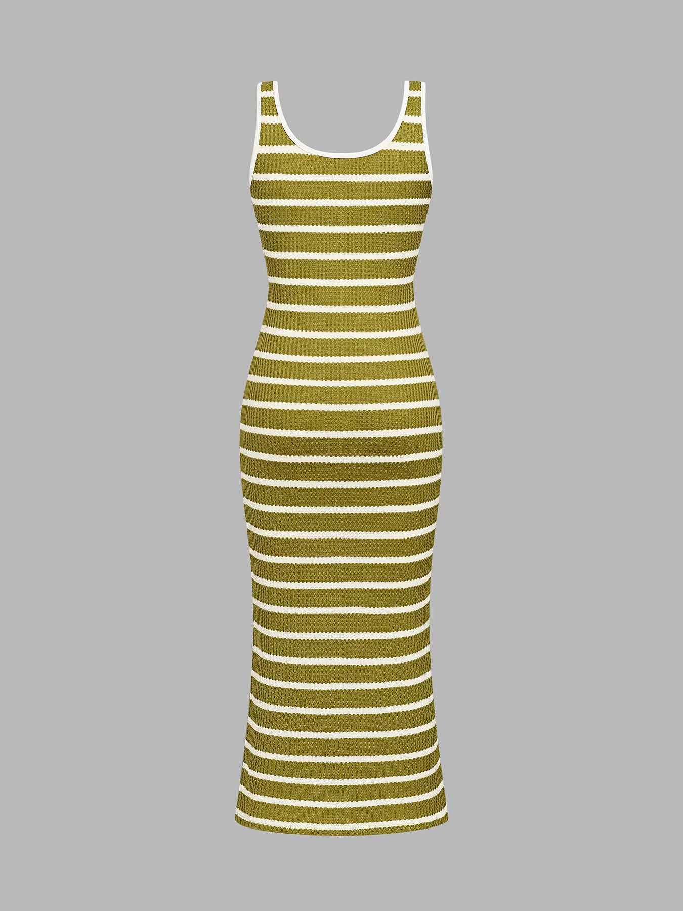 Hazel Blues® |  Striped Bodycon Knit Midi Dress