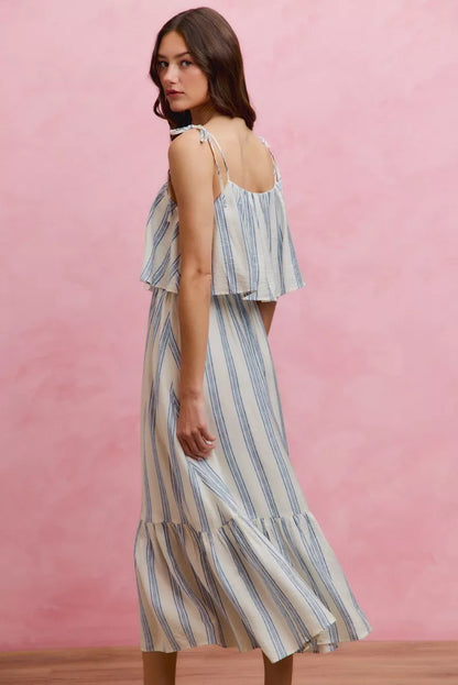 Stripe Right Dress | Striped Tiered Dress
