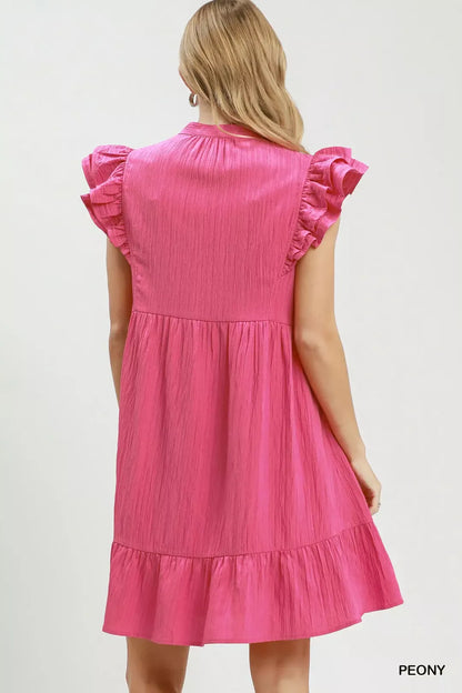 Hazel Blues® |  Umgee Ruffle Sleeve Babydoll Dress