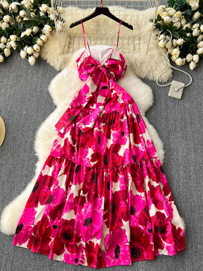 Hazel Blues® |  Floral Print Tiered Cami Dress