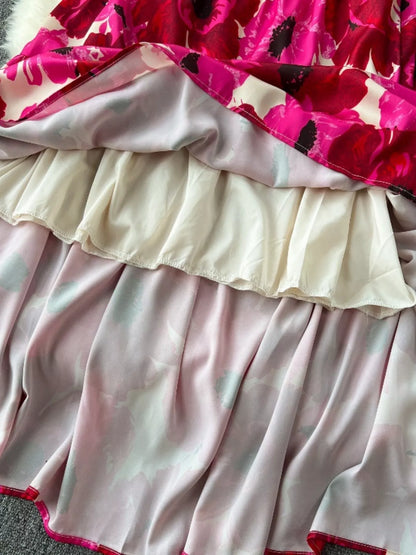 Hazel Blues® |  Floral Print Tiered Cami Dress