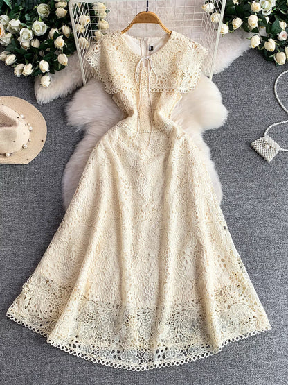 Hazel Blues® |  Lace Sleeveless A-Line Dress