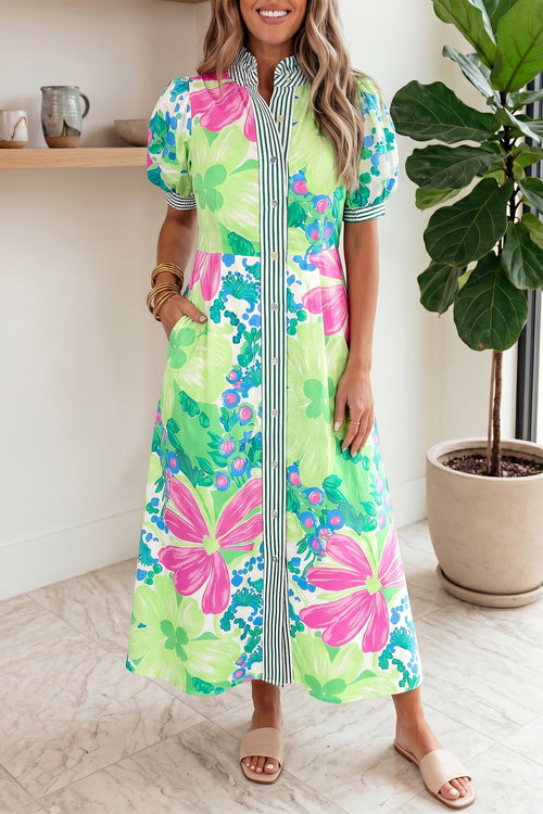 Hazel Blues® |  Garden Getaway Button Down Dress
