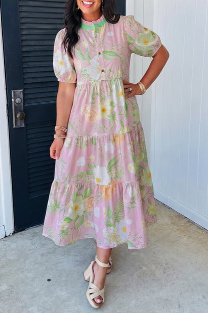 Hazel Blues® |  Sunday Bloom Dress | Floral High Rise Dress