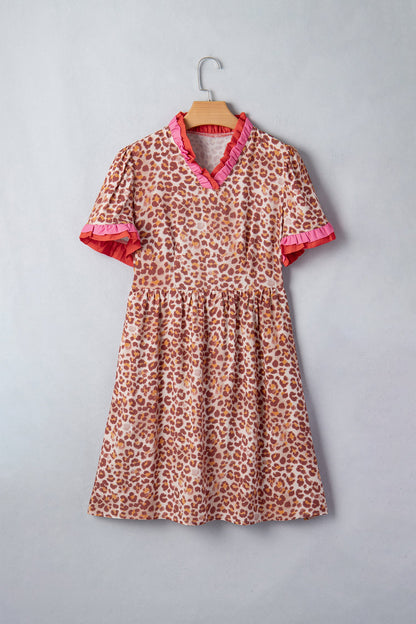 Hazel Blues® |  Untamed Dress | Leopard Ruffle Dress