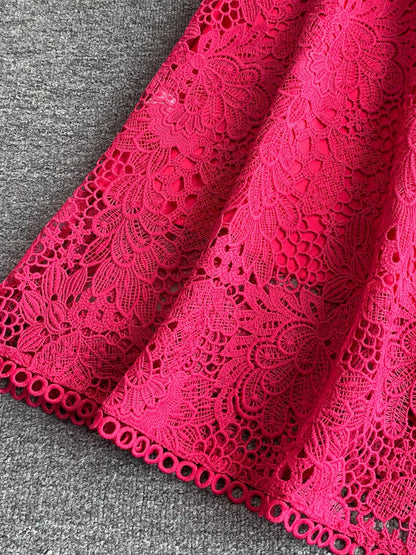 Hazel Blues® |  Lace Sleeveless A-Line Dress