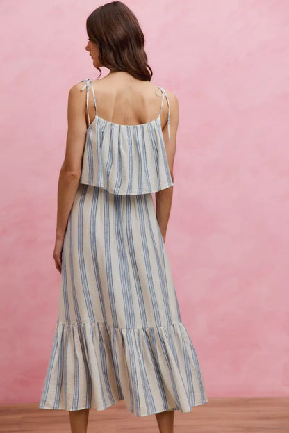 Stripe Right Dress | Striped Tiered Dress
