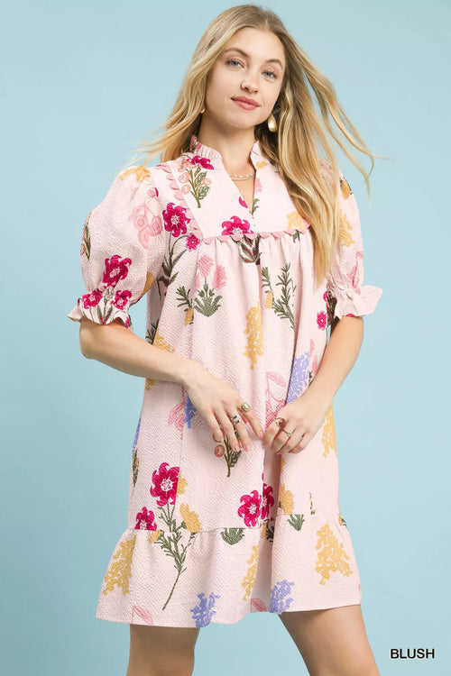 Sunday Bloom Dress | Floral V-Neck Dress