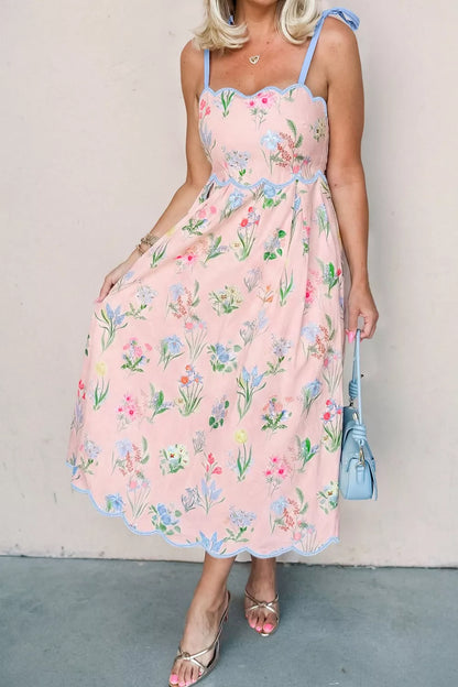 Hazel Blues® |  Sunday Bloom Dress | Floral High Rise Dress