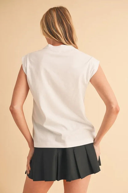 Hazel Blues® |  Aemi+Co Solid Color Round Neck Tank