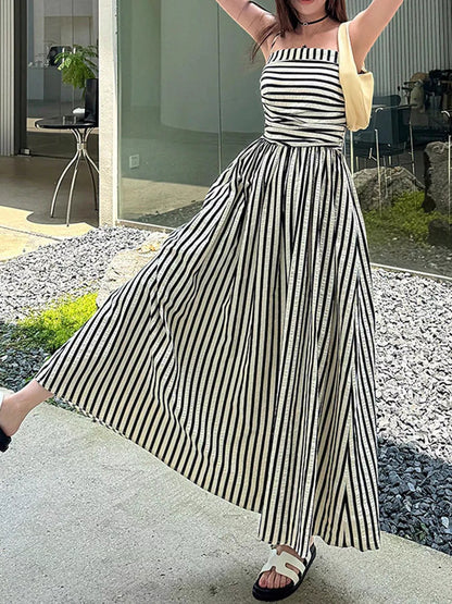 Hazel Blues® |  Striped Sleeveless Maxi Dress