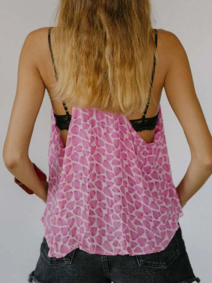 Hazel Blues® |  Printed Scoop Neck Tank