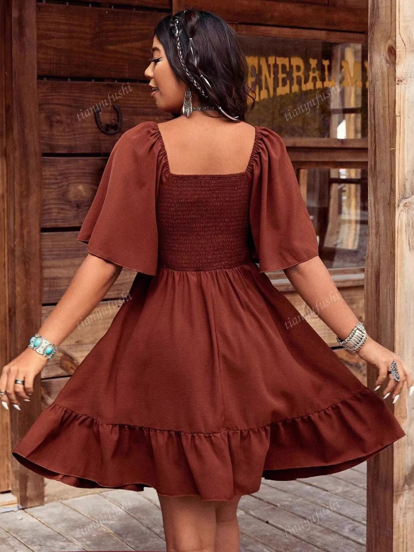 Stitched with Love Dress | Embroidered Dress