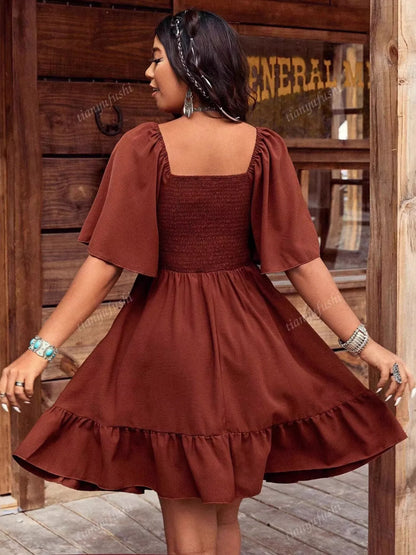 Stitched with Love Dress | Embroidered Dress