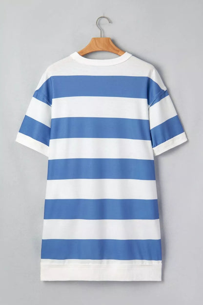 Hazel Blues® |  Casual Striped T-Shirt Dress