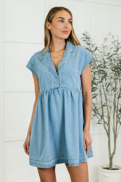 Hazel Blues® |  Rodeo Darlin' Dress | Western Denim Dress