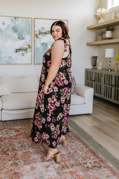 Hazel Blues® |  Fortuitous in Floral Maxi Dress