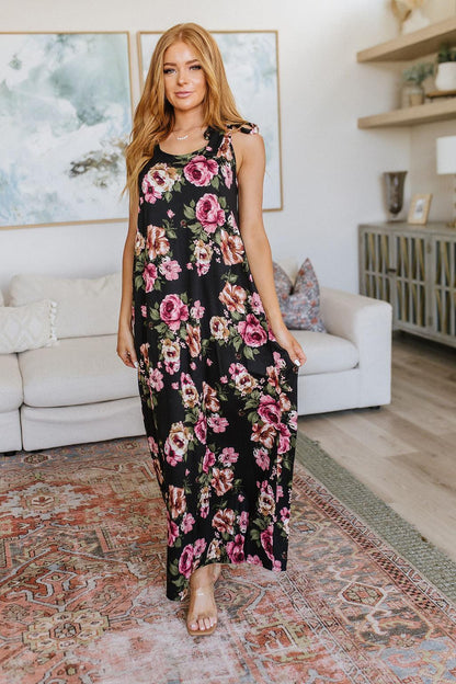 Hazel Blues® |  Fortuitous in Floral Maxi Dress
