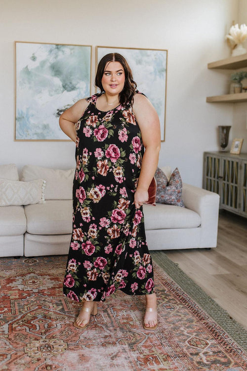 Hazel Blues® |  Fortuitous in Floral Maxi Dress