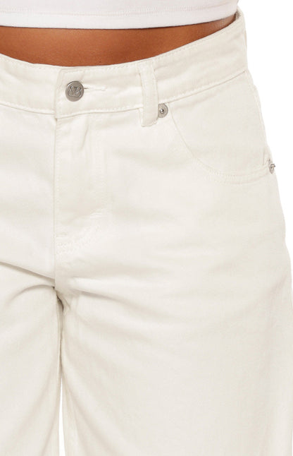 Greta White Denim Shorts - PRE ORDER
