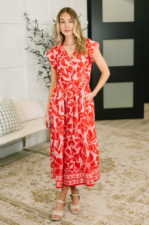 Hazel Blues® |  Just Yesterday Front Button Down Dress