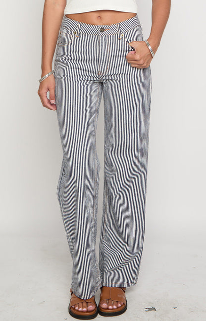 Lioness Top Model Navy Stripe Jean
