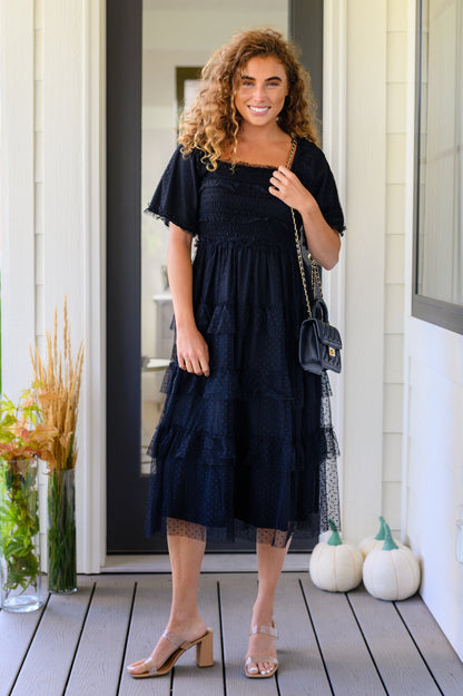 Hazel Blues® |  Midnight Waltz Midi Dress