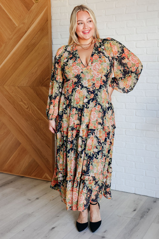 Hazel Blues® |  My Heart Will Go On Tiered Balloon Sleeve Dress