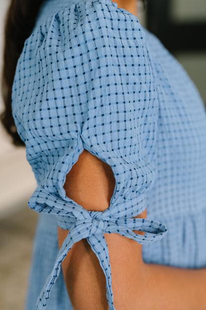 Hazel Blues® |  One Less Crisis Tiered Midi Dress
