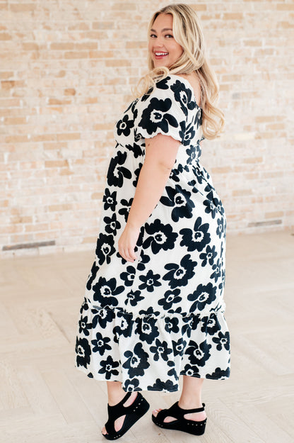 Hazel Blues® |  The Hot Topic Square Neck Floral Dress