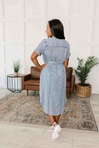 Hazel Blues® |  Wait For It Denim Shirtdress