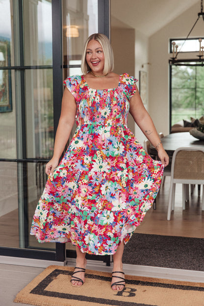 Hazel Blues® |  Walk in the Flowers Maxi Dress