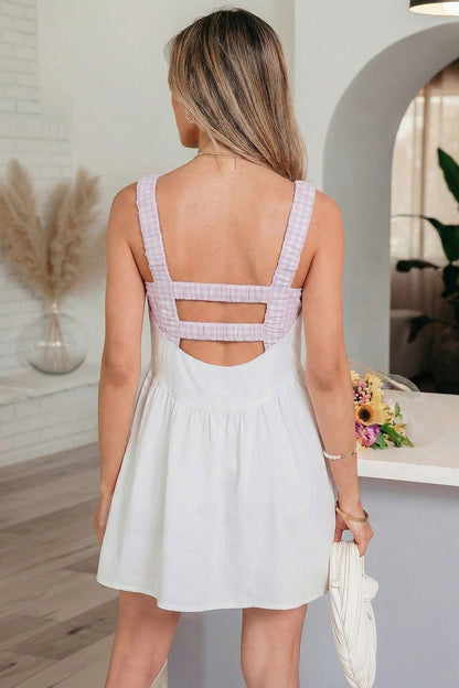 Hazel Blues® |  Sunshine Gingham Mini Dress