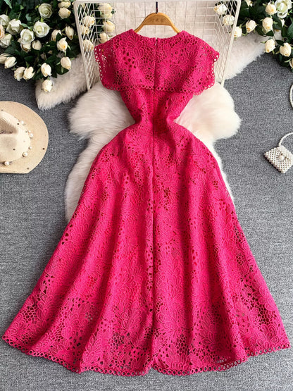 Hazel Blues® |  Lace Sleeveless A-Line Dress